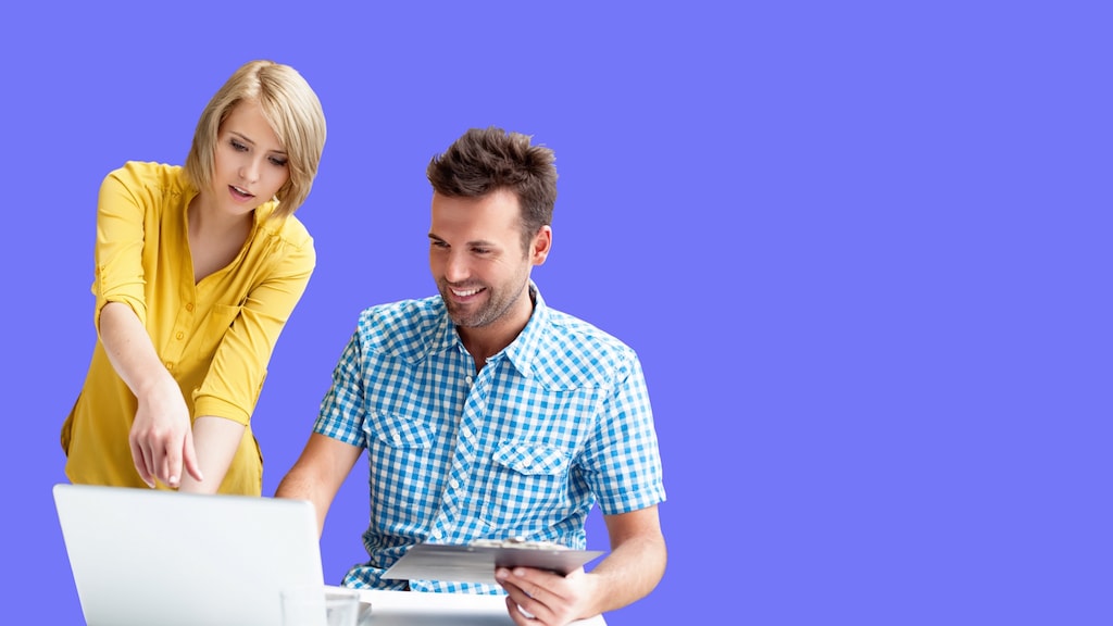 TasklyHub Free Task Management Software Sales Teams - Female Manager Assisting Sales Member